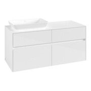 V&B Waschtischunterschrank Collaro 120x54,8x50cm, WT links, glossy white