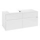 V&B Waschtischunterschrank Collaro 120x54,8x50cm, WT links, glossy white