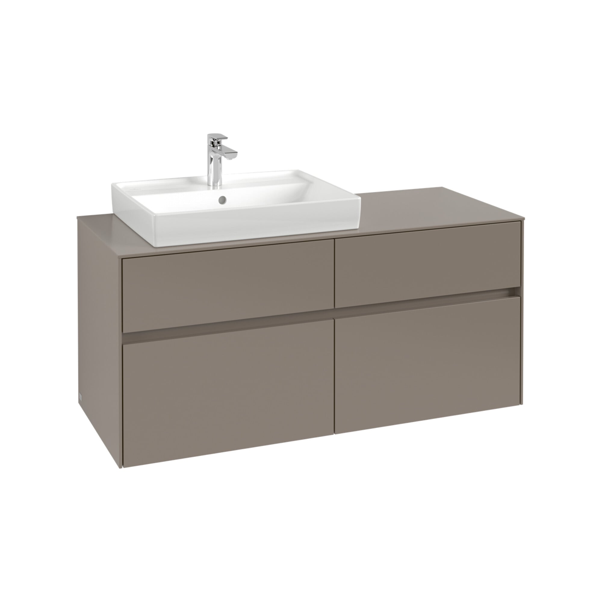 V&B Waschtischunterschrank Collaro 120x54,8x50cm, WT links, graphite ; Villeroy & Boch