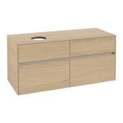 V&B Waschtischunterschrank Collaro 120x54,8x50cm, WT links, Nordic Oak-3
