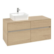 V&B Waschtischunterschrank Collaro 120x54,8x50cm, WT links, nordic oak