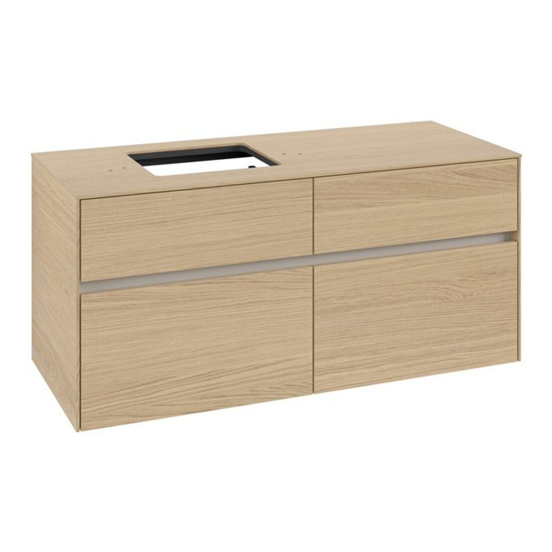 V&B Waschtischunterschrank Collaro 120x54,8x50cm, WT links, nordic oak