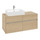V&B Waschtischunterschrank Collaro 120x54,8x50cm, WT links, nordic oak