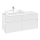 V&B Waschtischunterschrank Collaro 120x54,8x50cm, WT links, white matt-1