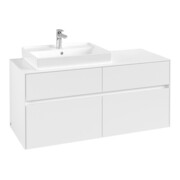 V&B Waschtischunterschrank Collaro 120x54,8x50cm, WT links, white matt