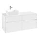V&B Waschtischunterschrank Collaro 120x54,8x50cm, WT links, White Matt-1