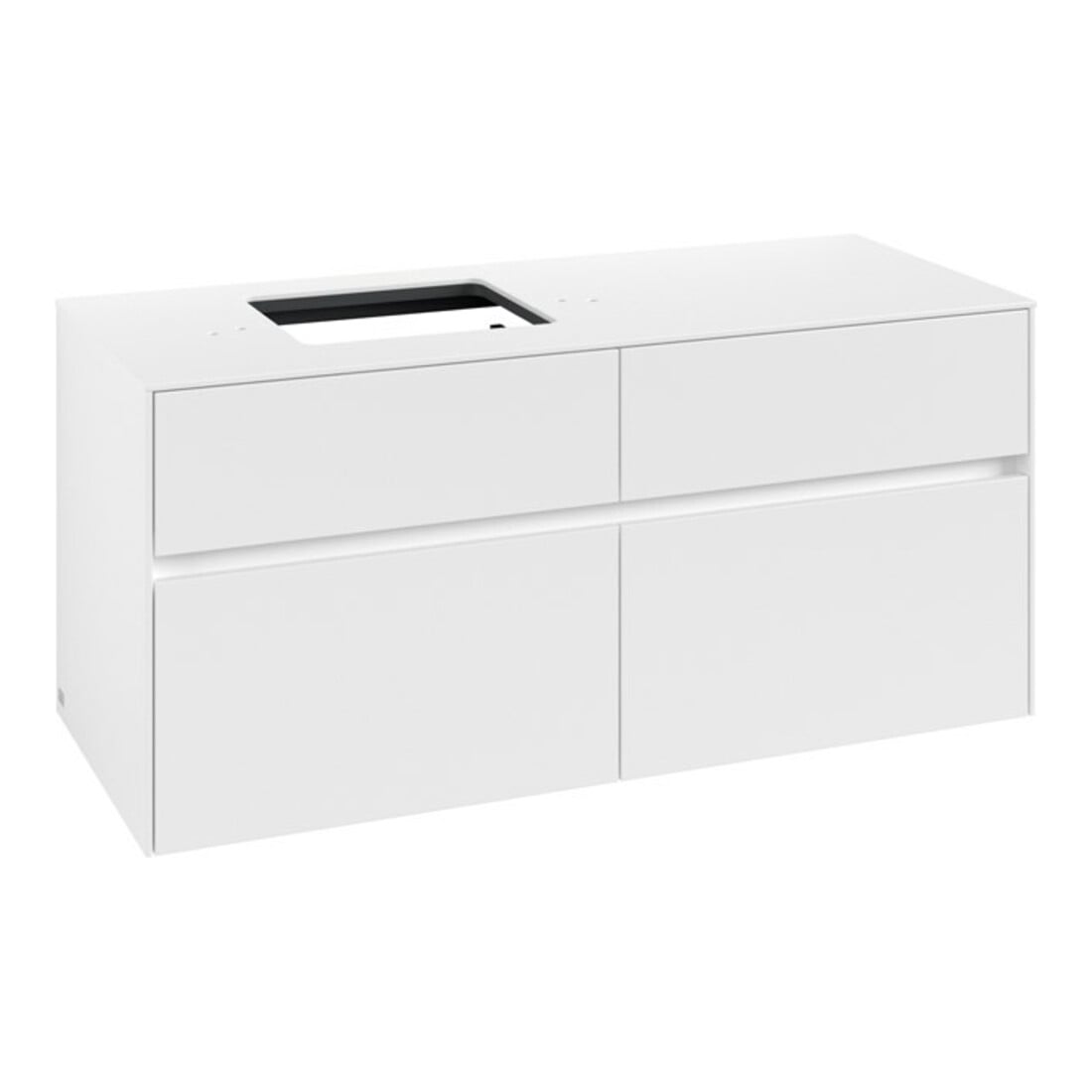 V&B Waschtischunterschrank Collaro 120x54,8x50cm, WT links, white matt