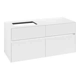 V&B Waschtischunterschrank Collaro 120x54,8x50cm, WT links, white matt