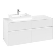 V&B Waschtischunterschrank Collaro 120x54,8x50cm, WT links, white matt