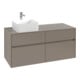 V&B Waschtischunterschrank Collaro 120x54,8x50cm, WT links, wine red-1