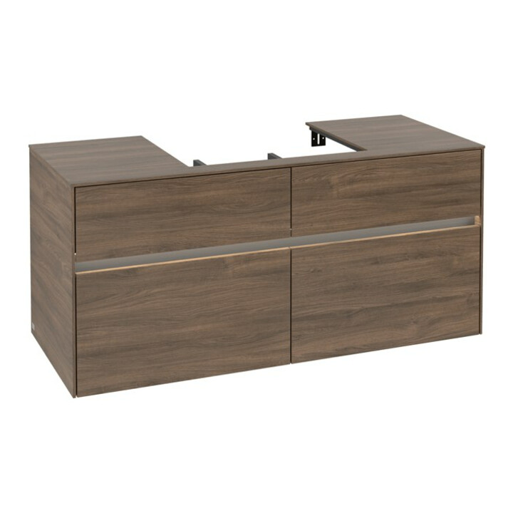 V&B Waschtischunterschrank Collaro 120x54,8x50cm, WT mi, LED 8,8 W, Ar Oa
