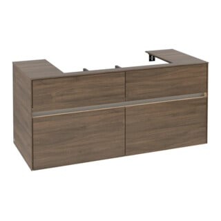 V&B Waschtischunterschrank Collaro 120x54,8x50cm, WT mi, LED 8,8 W, Ar Oa