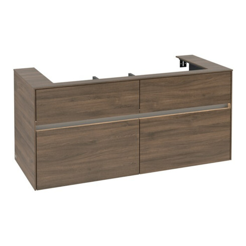 V&B Waschtischunterschrank Collaro 120x54,8x50cm, WT mi, LED 8,8 W, Ar Oa