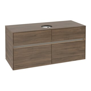 V&B Waschtischunterschrank Collaro 120x54,8x50cm, WT mi, LED 8,8 W, Ar Oa