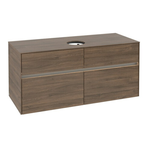 V&B Waschtischunterschrank Collaro 120x54,8x50cm, WT mi, LED 8,8 W, Ar Oa