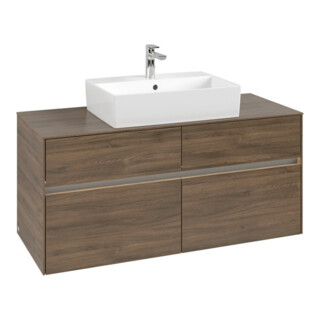 V&B Waschtischunterschrank Collaro 120x54,8x50cm, WT mi, LED 8,8 W, Ar Oa