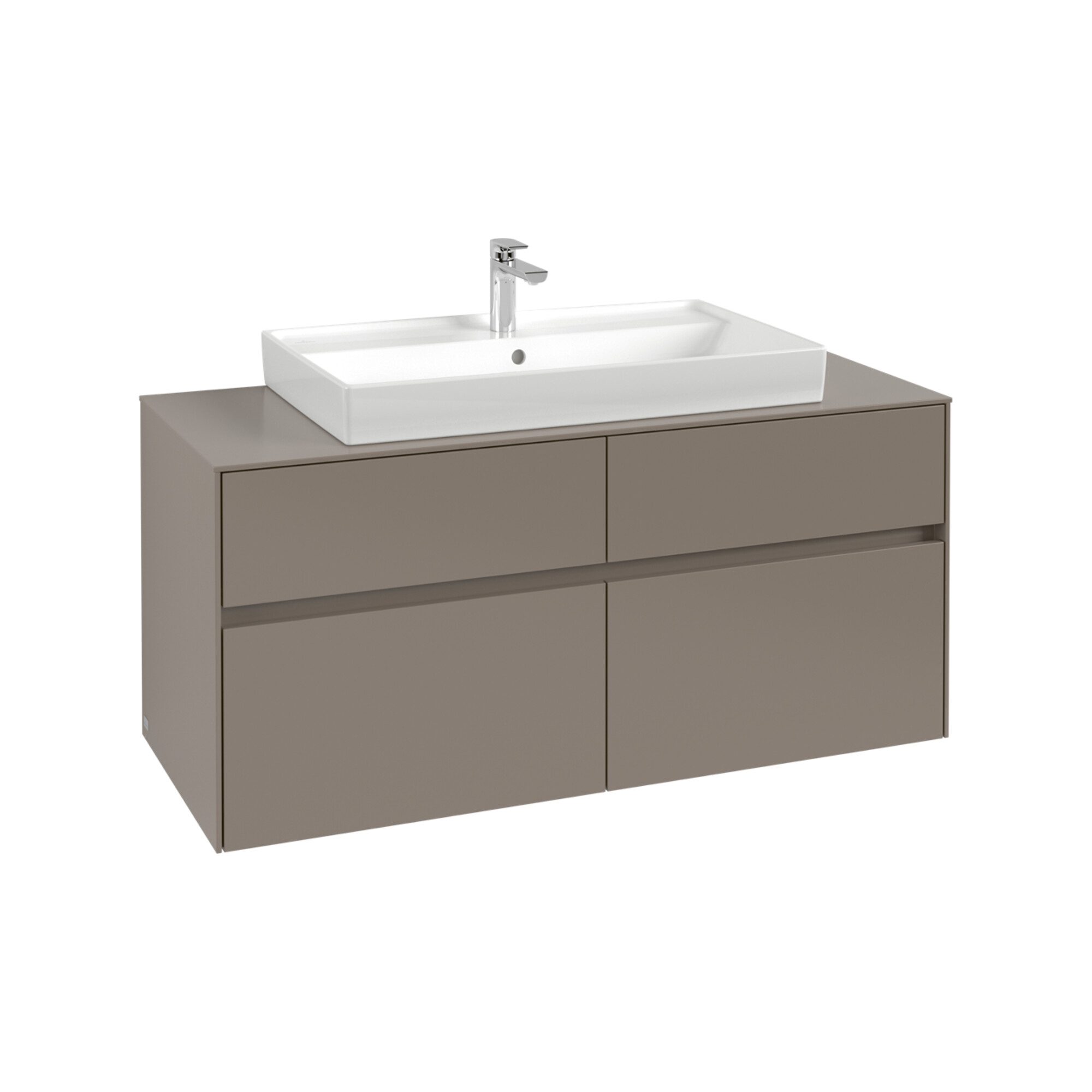 V&B Waschtischunterschrank Collaro 120x54,8x50cm, WT mi, LED 8,8 W, bla Oa ; Villeroy & Boch