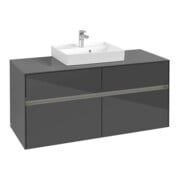 V&B Waschtischunterschrank Collaro 120x54,8x50cm, WT mi, LED 8,8 W, glo Gr-3