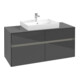 V&B Waschtischunterschrank Collaro 120x54,8x50cm, WT mi, LED 8,8 W, glo Gr-3