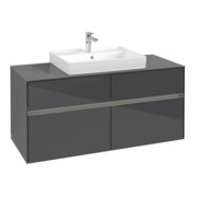 V&B Waschtischunterschrank Collaro 120x54,8x50cm, WT mi, LED 8,8 W, glo Gr-3