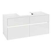 V&B Waschtischunterschrank Collaro 120x54,8x50cm, WT mi, LED 8,8 W, glo wh.-3