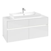 V&B Waschtischunterschrank Collaro 120x54,8x50cm, WT mi, LED 8,8 W, glo wh.-3