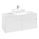 V&B Waschtischunterschrank Collaro 120x54,8x50cm, WT mi, LED 8,8 W, glo wh.-1