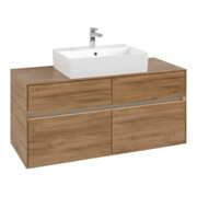 V&B Waschtischunterschrank Collaro 120x54,8x50cm, WT mi, LED 8,8 W, Kan Oa