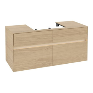 V&B Waschtischunterschrank Collaro 120x54,8x50cm, WT mi, LED 8,8 W, Nord Oa