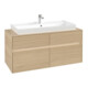 V&B Waschtischunterschrank Collaro 120x54,8x50cm, WT mi, LED 8,8 W, Nord Oa-1