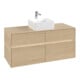 V&B Waschtischunterschrank Collaro 120x54,8x50cm, WT mi, LED 8,8 W, Nord Oa-4