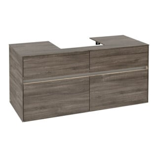 V&B Waschtischunterschrank Collaro 120x54,8x50cm, WT mi, LED 8,8 W, st. Oa