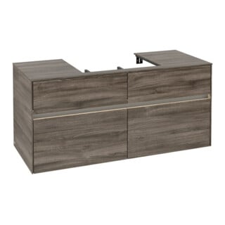 V&B Waschtischunterschrank Collaro 120x54,8x50cm, WT mi, LED 8,8 W, st. Oa