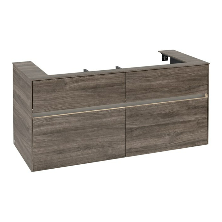 V&B Waschtischunterschrank Collaro 120x54,8x50cm, WT mi, LED 8,8 W, st. Oa