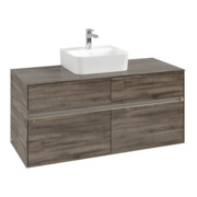 V&B Waschtischunterschrank Collaro 120x54,8x50cm, WT mi, LED 8,8 W, st. Oa
