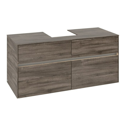 V&B Waschtischunterschrank Collaro 120x54,8x50cm, WT mi, LED 8,8 W, st. Oa