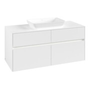V&B Waschtischunterschrank Collaro 120x54,8x50cm, WT mi, LED 8,8 W, wh. ma