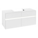V&B Waschtischunterschrank Collaro 120x54,8x50cm, WT mi, LED 8,8 W, wh. ma-1