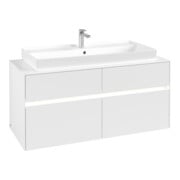 V&B Waschtischunterschrank Collaro 120x54,8x50cm, WT mi, LED 8,8 W, wh. ma-4