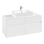 V&B Waschtischunterschrank Collaro 120x54,8x50cm, WT mi, LED 8,8 W, wh. ma-3