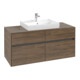 V&B Waschtischunterschrank Collaro 120x54,8x50cm, WT mittig, arizona oak