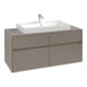V&B Waschtischunterschrank Collaro 120x54,8x50cm, WT mittig, graphite-1