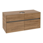 V&B Waschtischunterschrank Collaro 120x54,8x50cm, WT mittig, kansas oak