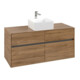V&B Waschtischunterschrank Collaro 120x54,8x50cm, WT mittig, kansas oak