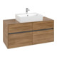 V&B Waschtischunterschrank Collaro 120x54,8x50cm, WT mittig, kansas oak