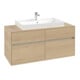 V&B Waschtischunterschrank Collaro 120x54,8x50cm, WT mittig, nordic oak
