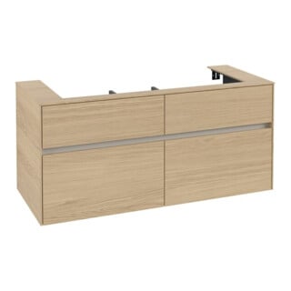 V&B Waschtischunterschrank Collaro 120x54,8x50cm, WT mittig, nordic oak