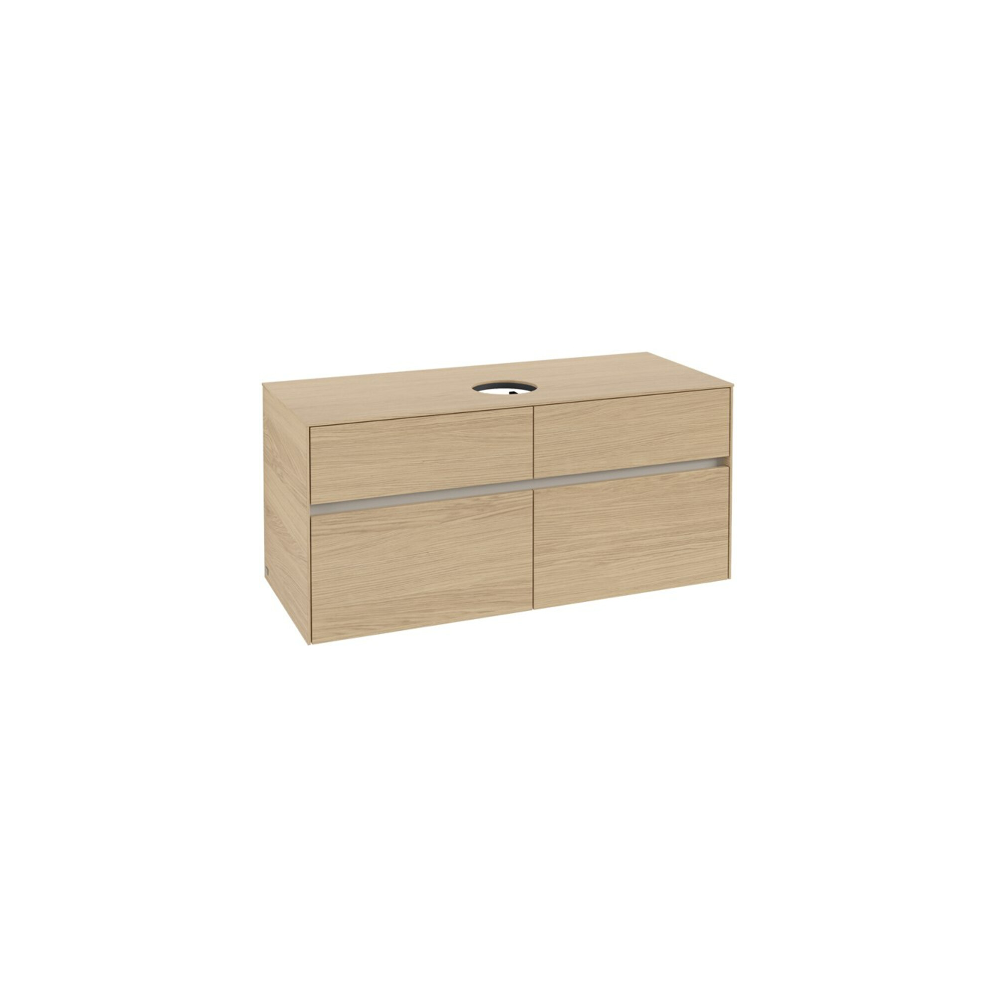V&B Waschtischunterschrank Collaro 120x54,8x50cm, WT mittig, Nordic Oak ; Villeroy & Boch