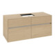 V&B Waschtischunterschrank Collaro 120x54,8x50cm, WT mittig, nordic oak-1