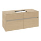 V&B Waschtischunterschrank Collaro 120x54,8x50cm, WT mittig, nordic oak-1